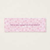 ピンクのカップケーキギフトカード (裏面)