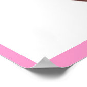 ピンクのカップケーキポスターアートワーク – 壁デザインキッチン ポスター (角)