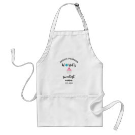 ピンクのカップケーキワールドズスイートママ引用文 スタンダードエプロン