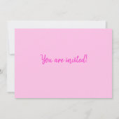 ピンクのカップケーキ カラフルな30歳の誕生日招待状 招待状 (裏面)