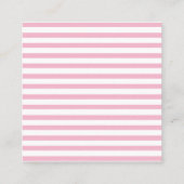 ピンクのカップケーキ – パーソナライズされたベーカリー名刺 スクエア名刺 (裏面)