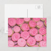 ピンクのカップケーキ ポストカード (正面/裏面)