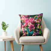 ピンクのカニのリンゴの花 クッション (椅子)