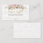 ピンクのカボチャおむつラッフルエンクロージャカード エンクロージャーカード (正面/裏面)