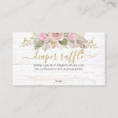 ピンクのカボチャおむつラッフルエンクロージャカード エンクロージャーカード (正面)