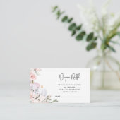 ピンクのカボチャおむつラッフルエンクロージャカード エンクロージャーカード (スタンド正面)