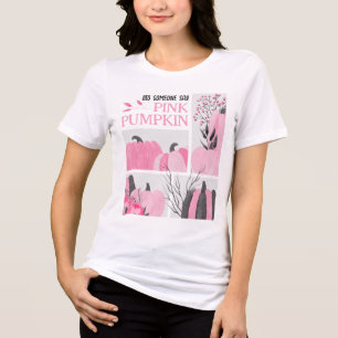ピンクのカボチャって言った トライブレンドTシャツ