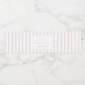 ピンクのカボチャのウォーターボトルラベル ペットボトルラベル (シングルラベル)