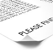 ピンクのカボチャのトラックの赤ちゃんシャワー着席表 ポスター (コーナー)