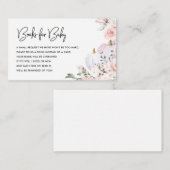 ピンクのカボチャのベビー囲いカード用ブック エンクロージャーカード (正面/裏面)