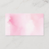 ピンクのカボチャのベビー招待状囲い エンクロージャーカード (裏面)