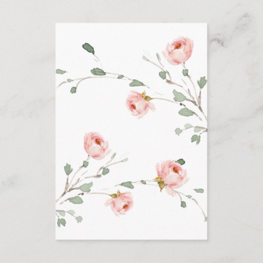 ピンクのカボチャの赤ちゃんシャワーベビーC用ブック エンクロージャーカード (裏面)