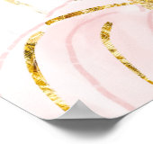 ピンクのカボチャ歓迎の看板ポスター ポスター (角)