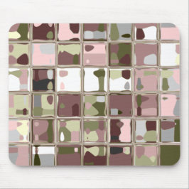 ピンクのカムフラージュの多彩なマウスパッド マウスパッド