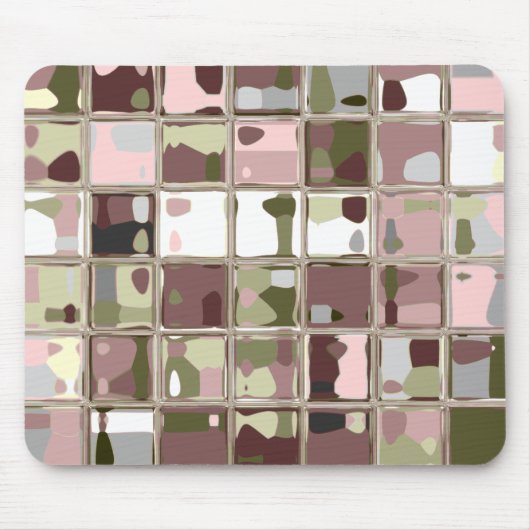 ピンクのカムフラージュの多彩なマウスパッド マウスパッド (正面)