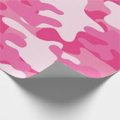 ピンクのカムフラージュの無光沢の包装紙 ラッピングペーパー (角)