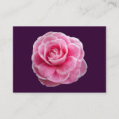ピンクのカメリア2 – 濃い紫 名刺 (裏面)