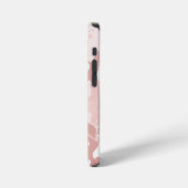 ピンクのカモフラージュ柄 iPhoneケース (左側面)