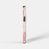ピンクのカモフラージュ柄 iPhoneケース (右側面)
