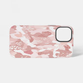 ピンクのカモフラージュ柄 iPhoneケース (裏面横)