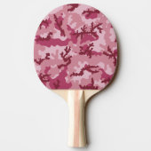 ピンクのカモフラージュ 卓球ラケット (裏面)