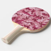 ピンクのカモフラージュ 卓球ラケット (正面アングル)
