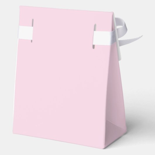 ピンクのカラフルレインドロップスウィートベビーシャワー フェイバーボックス (裏面)