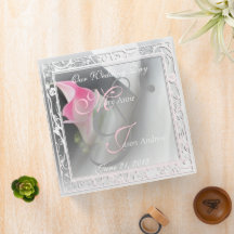 ピンクのカラリリリリィ結婚の2インチのバインダー