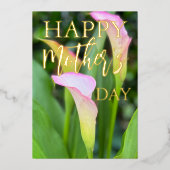 ピンクのカレーラリップ マザーズデー 箔シーズンカード (正面)