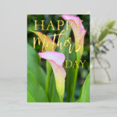 ピンクのカレーラリップ マザーズデー 箔シーズンカード (立ち正面)