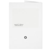 ピンクのカーネーションのギフトカード (裏面)