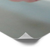 ピンクのカーネーションのクローズアップ ポスター (角)