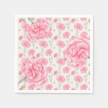 ピンクのカーネーションの花のウェディングシャワー