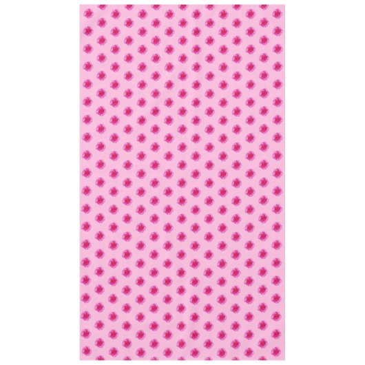 ピンクのカーネーションの花の継ぎ目のないパターン テーブルクロス (正面)