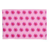 ピンクのカーネーションの花の継ぎ目のないパターン 枕カバー (正面)