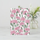 ピンクのカーネーションの花 (スタンド正面)