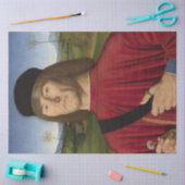 ピンクのカーネーションを持つ強い男(ルネサンス美術) 薄葉紙 (クラフト)