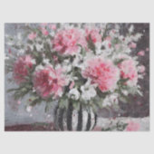 ピンクのカーネーションフローラフラワーアレンジメントブラック 薄葉紙 (正面)