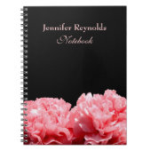 ピンクのカーネーション個人ノートブック ノートブック (正面)