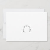 ピンクのカーネーション水カラー結婚式招待状 セーブザデート (裏面)