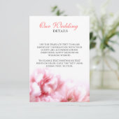 ピンクのカーネーション エンクロージャーカード (スタンド正面)