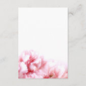 ピンクのカーネーション エンクロージャーカード (裏面)