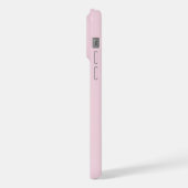 ピンクのカーネーション ボタニカル 水彩 オーダーメイド名入れ iPhoneケース (左側面)