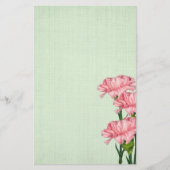 ピンクのカーネーション 便箋 (正面)