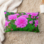 ピンクのカーネーション 腰用クッション ランバークッション (ブランケット)