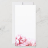 ピンクのカーネーション Save the Date フォトカード セーブザデート (裏面)