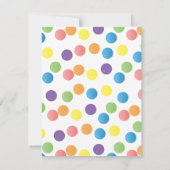 ピンクのガムボールマシン 招待状 (裏面)