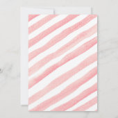 ピンクのガレンタインデー パーティー ブランチ ディナー バレンタイン 招待状 (裏面)