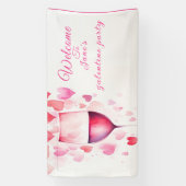 ピンクのガレンチン 横断幕 (縦)