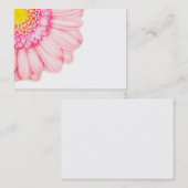 ピンクのガーベラの花のマクロ自然の名刺 名刺 (正面/裏面)